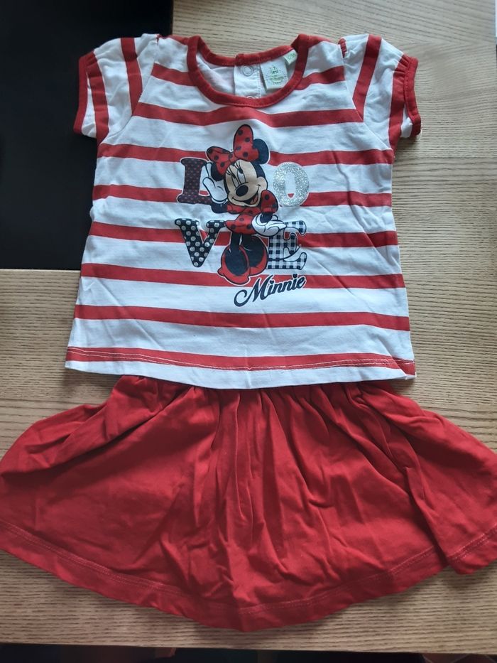 Ensemble t-shirt jupe minnie - photo numéro 3