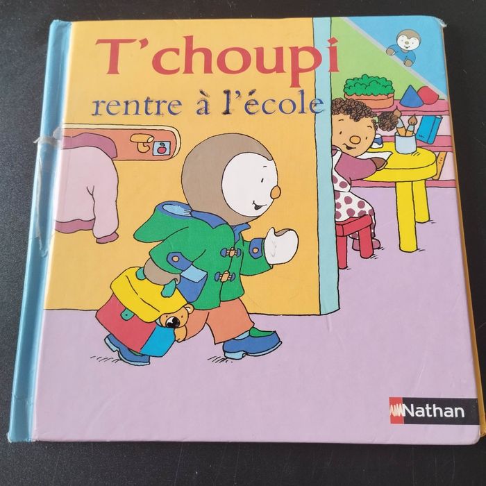 Livre enfant Nathan T'choupi rentre a l'école