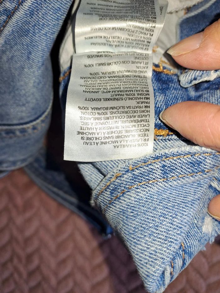 Superbe combishort jean femme effet used tbe divided 36 - photo numéro 9