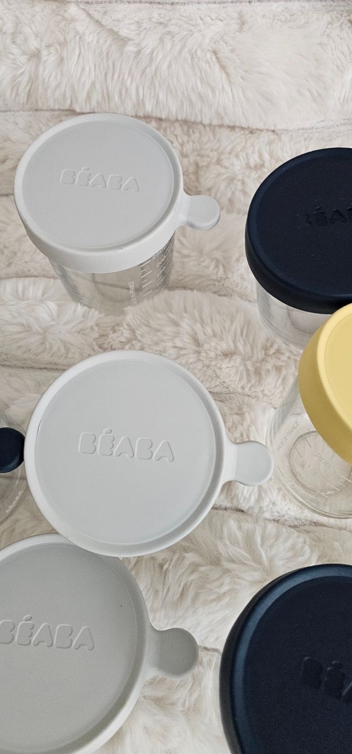 Lot de 8 pots en verres Béaba différents formats - photo numéro 3