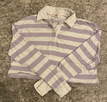 Pull à rayure violet et blanc - Jennyfer - Taille S