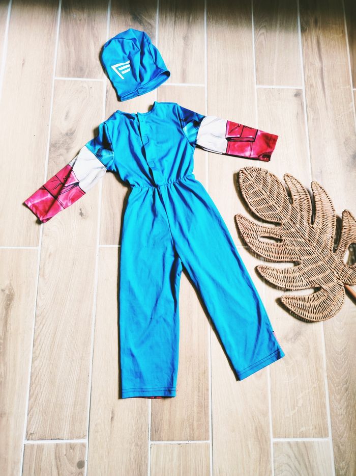 🇺🇸Déguisement /costume rembourré et cagoule Captain America marvel avengers pour enfant - photo numéro 2