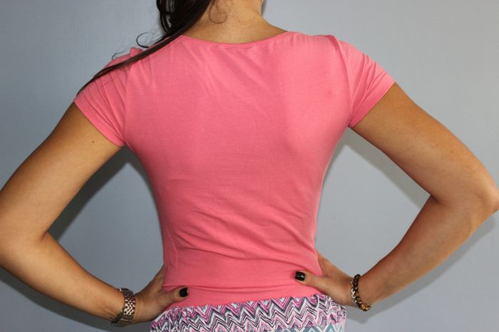 Joli t-shirt rose corail - photo numéro 3