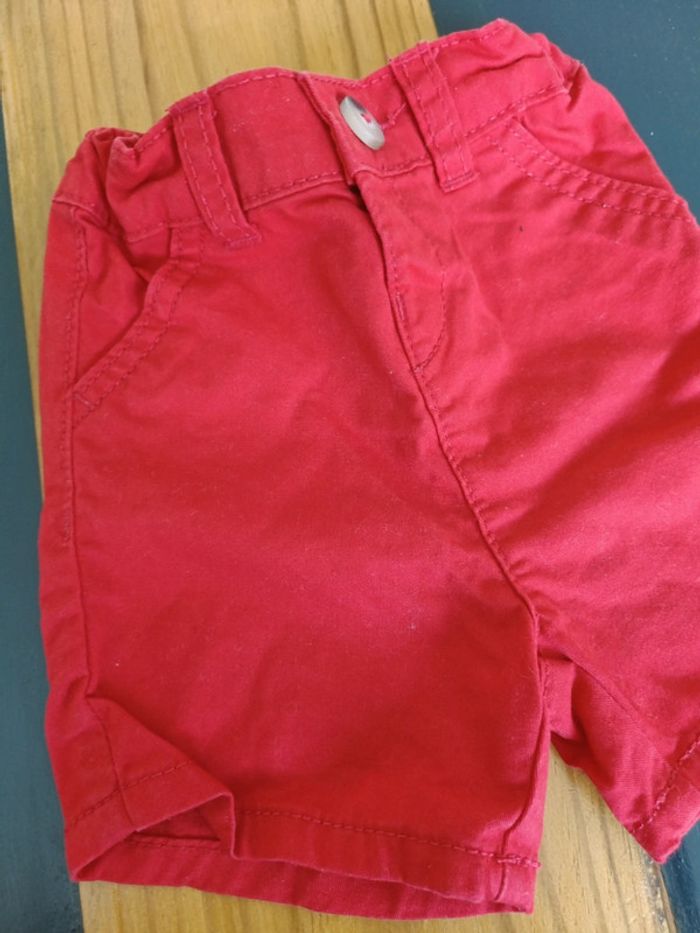 Short été garçon rouge - photo numéro 3