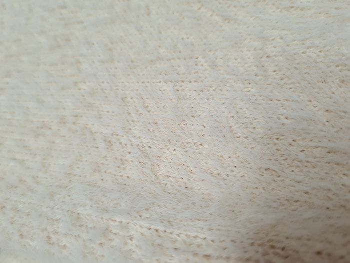 Gilet cardigan court en poil crème taille M - photo numéro 4