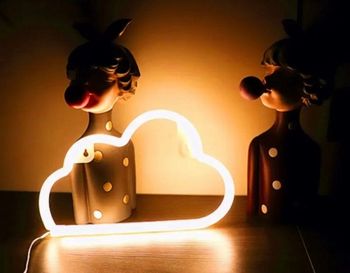 Néon décoration chambre nuage tendance neuf