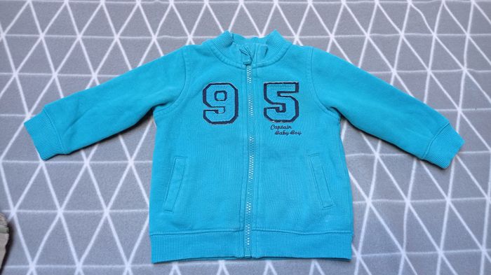 🦁Lot 3 vestes zippées, 6 mois - photo numéro 2