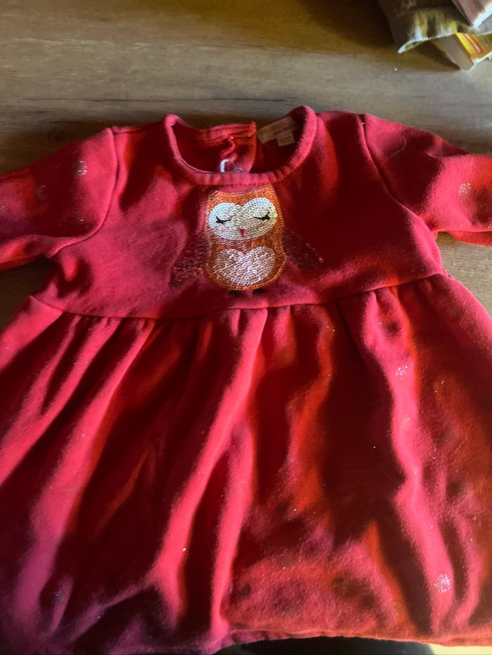 Robe rouge 24 mois