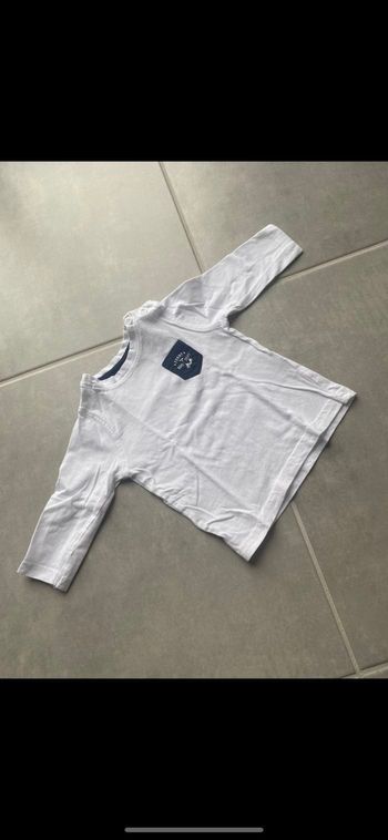 Tee shirt manches longues Gémo 6 mois