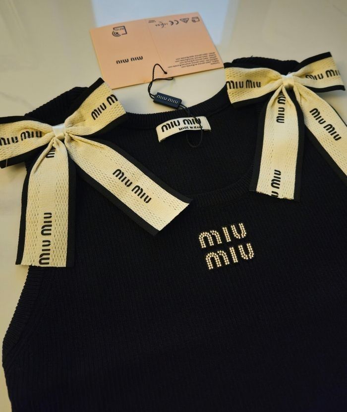 Débardeur Miu Miu noir - photo numéro 4