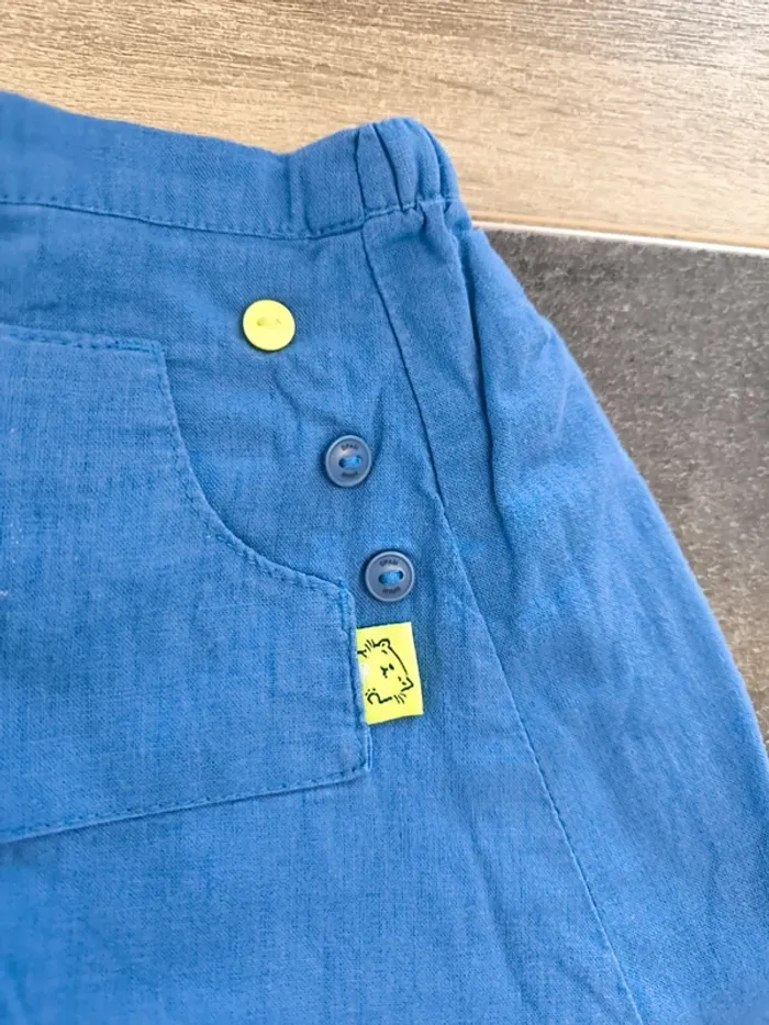 Pantalon doublé coupe sarouel garçon 6 mois Dpam - photo numéro 6