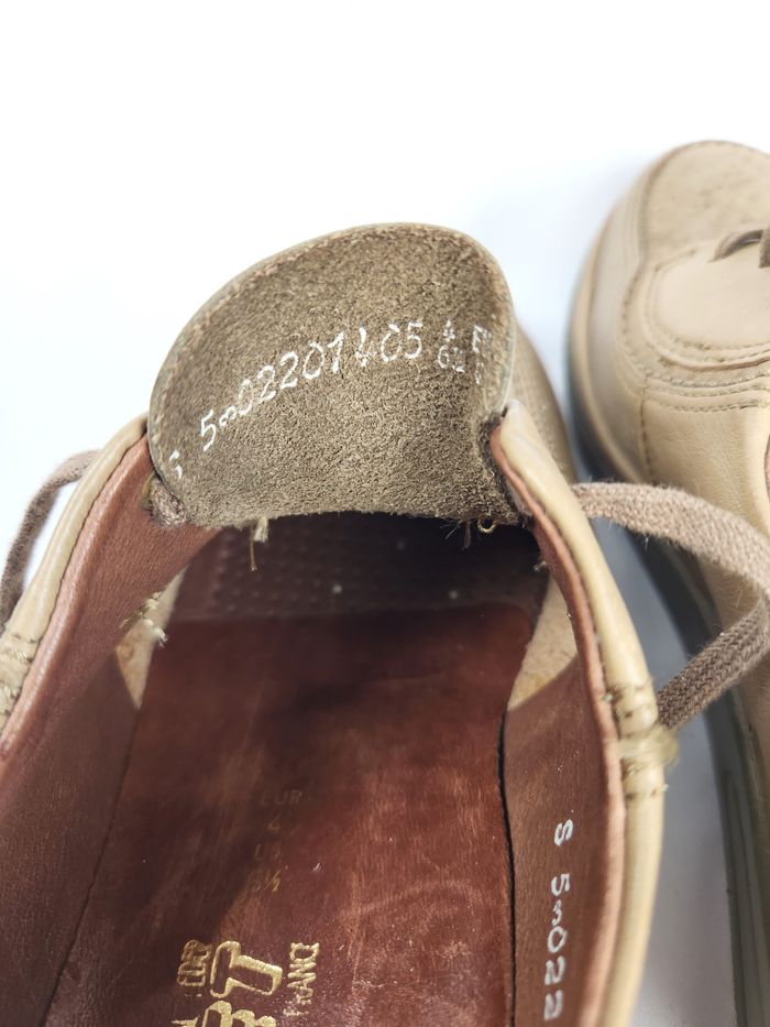 Chaussures Mephisto Femme Cuir Beige Compensées Pointure 37 US 6.5 à Lacets - photo numéro 10