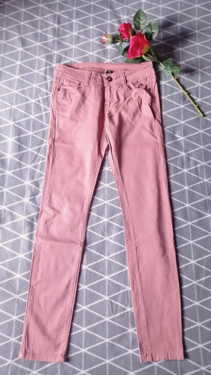 🌸Jean droit vieux rose, Pimkie, taille 38 M