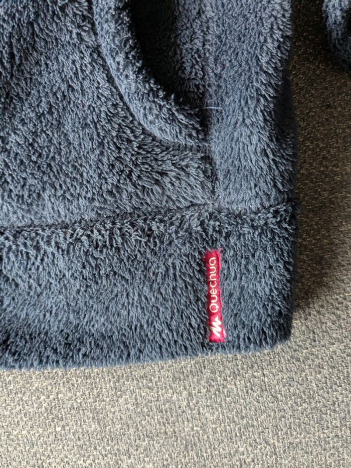 Veste polaire zippée bien chaude et épaisse marine 14 ans - photo numéro 3