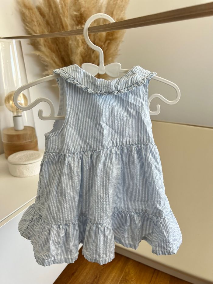 Robe rayée bleue 3mois/60cm - Orchestra - photo numéro 2
