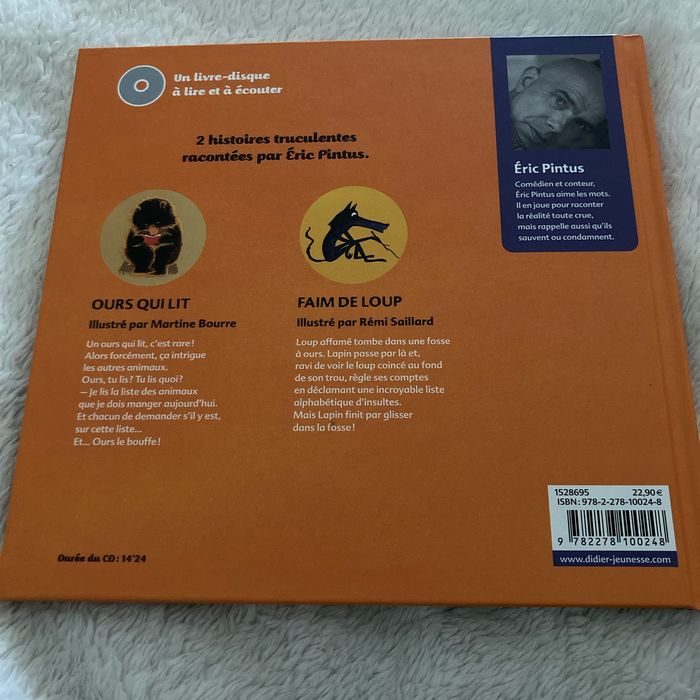 Livre CD, l’ours qui lit et faim de loup - photo numéro 2