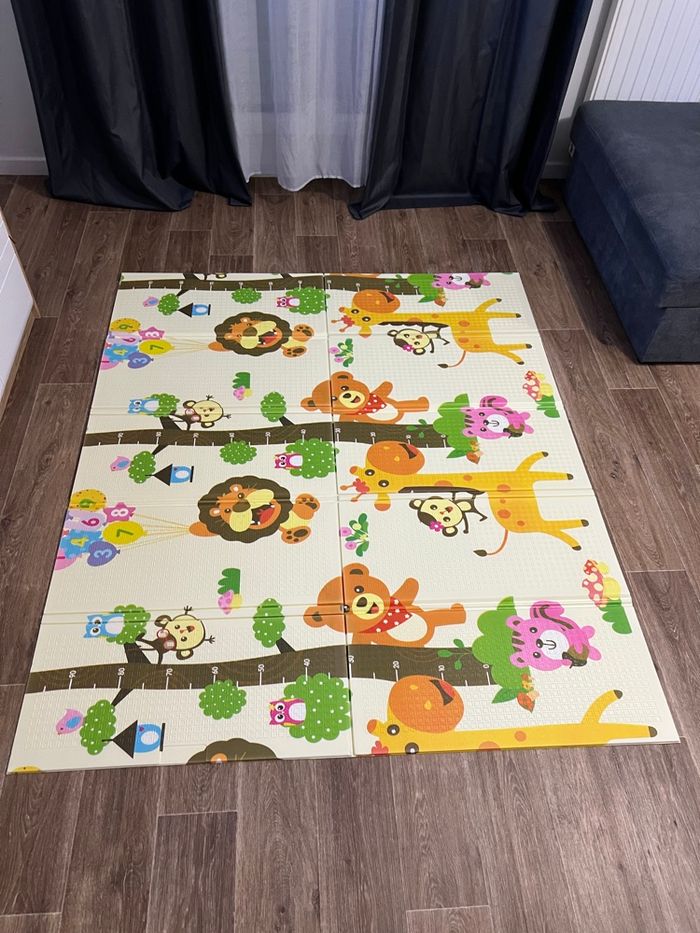 Tapis de jeu pliable réversible bébé neuf - photo numéro 3