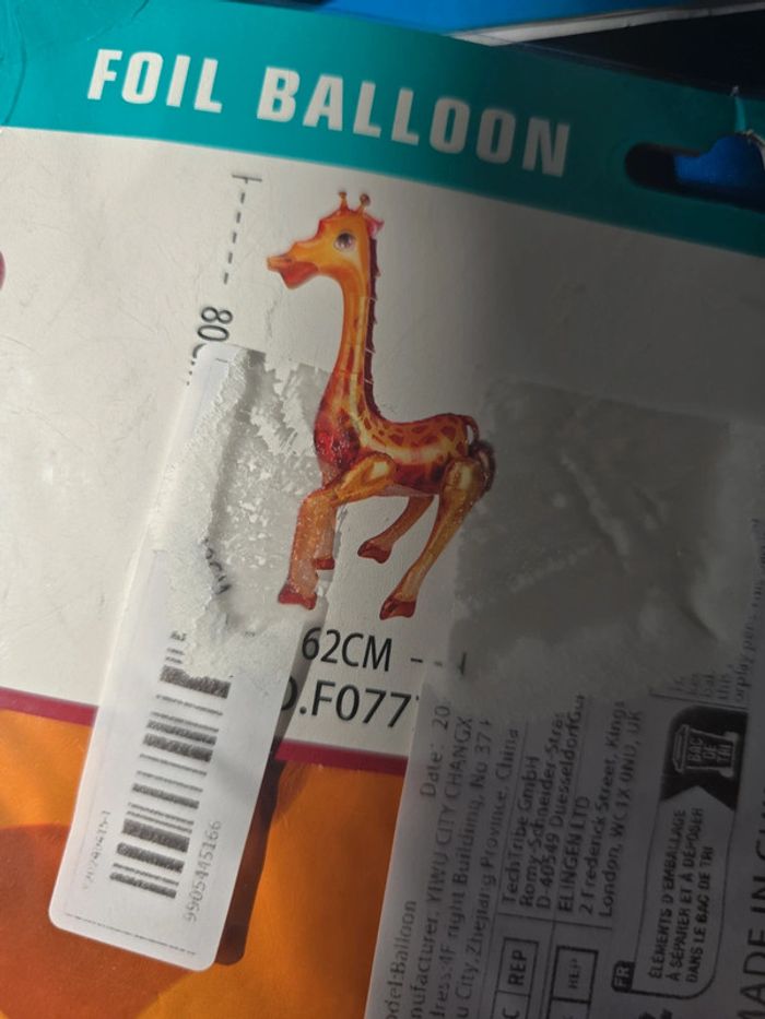 Ballon 3D girafe - photo numéro 2