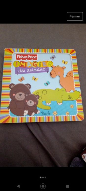 Livre imagier des animaux Fisher price
