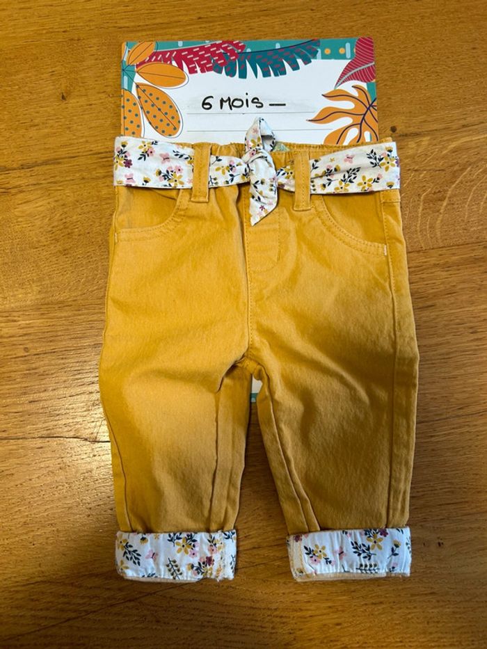 Lot de pantalons fille - 2 pièces - 6 mois - photo numéro 5