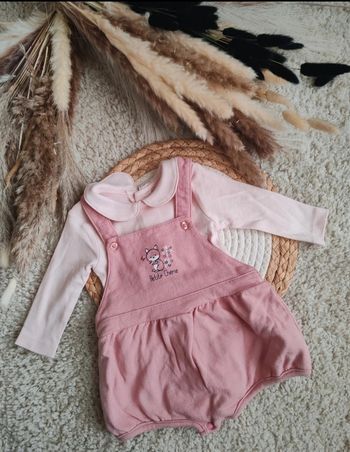 Ensemble salopette short et body