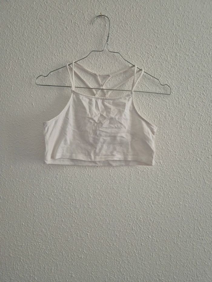 Crop top blanc Jennyfer