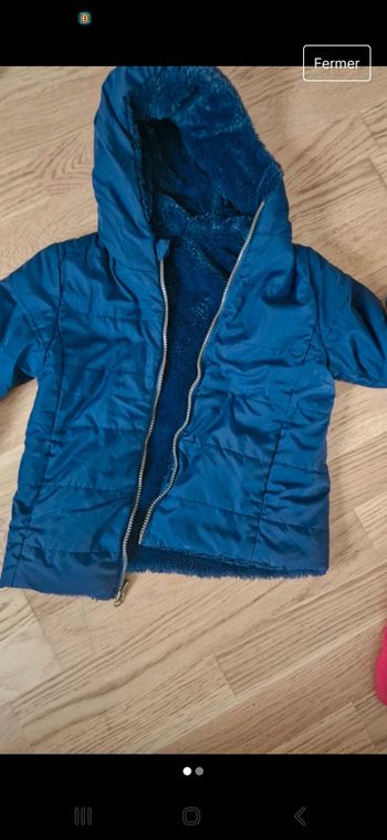 Manteau doudoune légère réversible