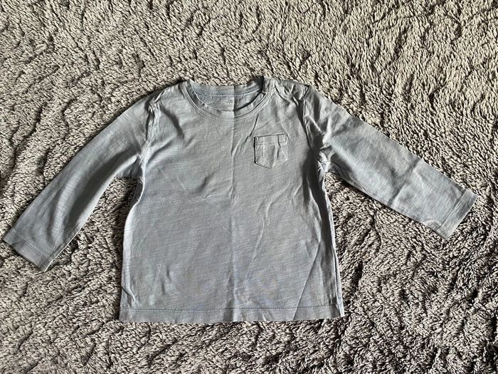 Teeshirt manches longues bleu Bout’chou - 18 mois