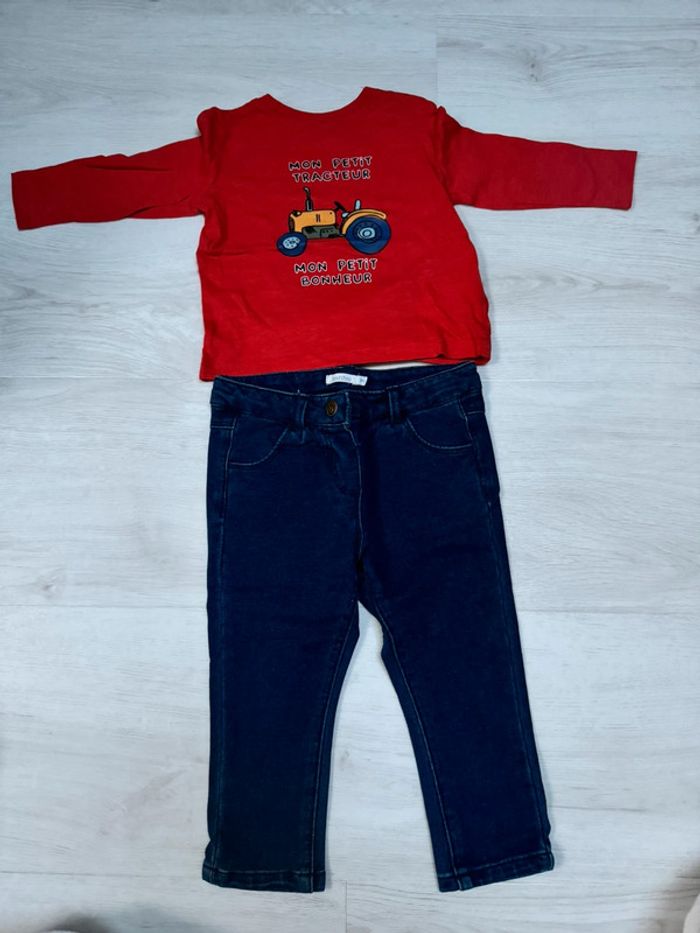 Ensemble tracteur bout’chou 12 mois