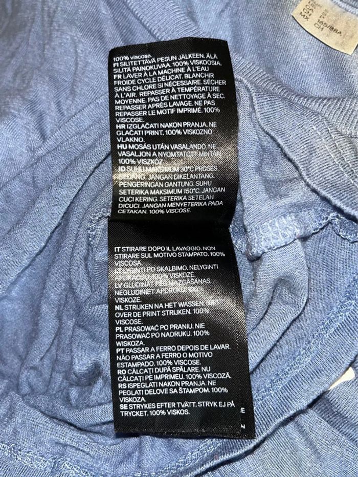 T-shirt bleu, taille S - photo numéro 4
