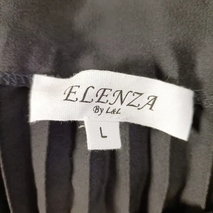 Jupe midi plissée noire satinée – Elenza by LaL – Taille L A738 - photo numéro 7