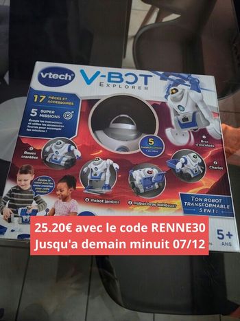 V-bot explorer Vtech robot transformable 5 en 1