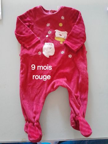 Pyjama noel 9mois