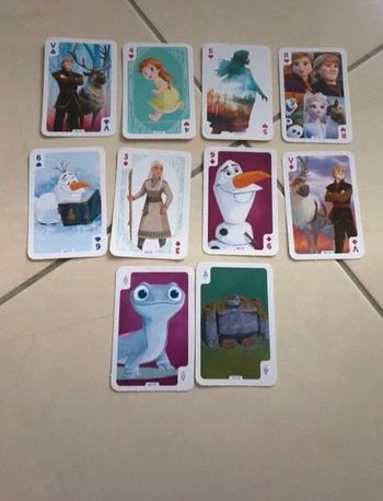 8 cartes de la reine des Neiges