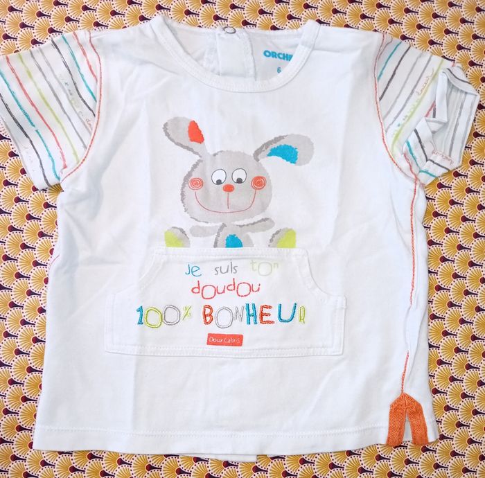 Lot de Tee-shirts manches courtes 6 mois - photo numéro 2