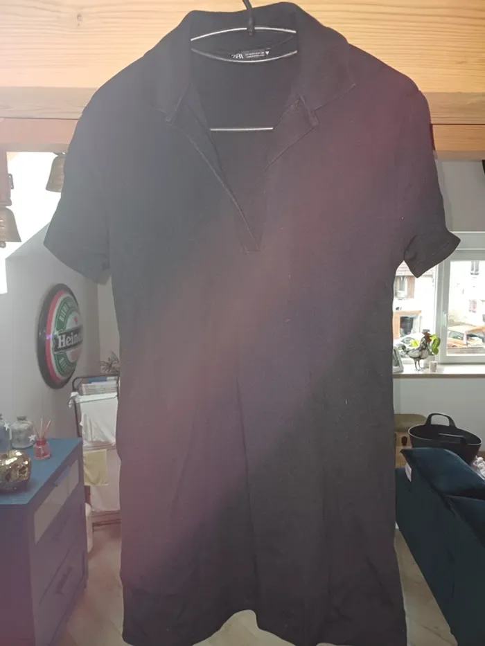Robe polo Zara noire - photo numéro 2