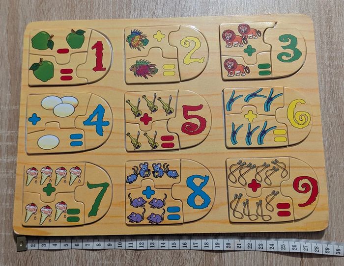 Puzzle en bois calcul - photo numéro 3