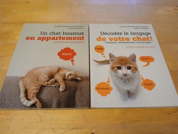 Lot de livres chat