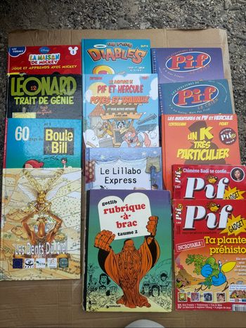 Lot livres magasines bd x 13