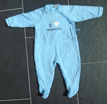 Adorable pyjama garçon 9 mois (71 cm) 3 pommes