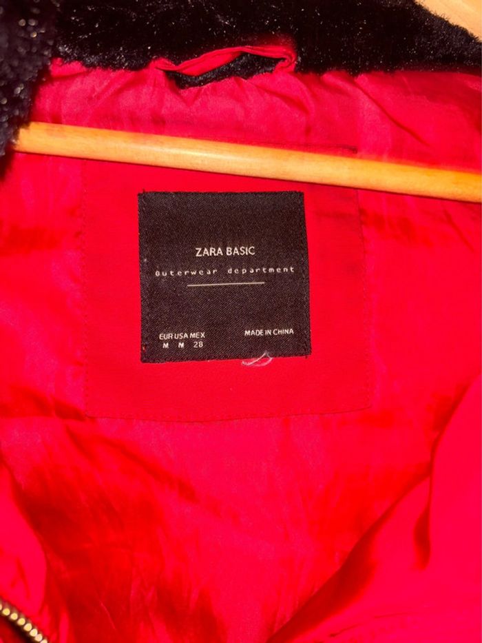 Doudoune Zara rouge - photo numéro 4