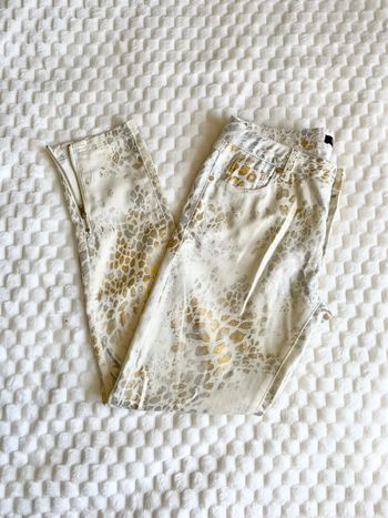 Pantalon argent et doré