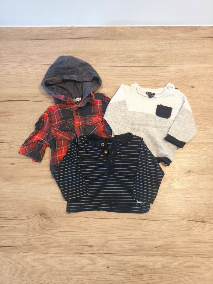 Tee-shirt manches longues pull 1 mois