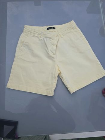 Short jaune femme