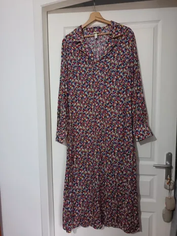 Robe longue fleurie