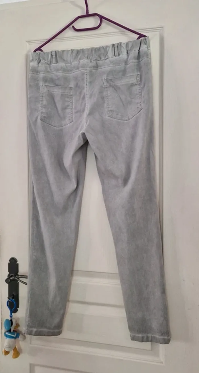 Pantalon élastique gris Made in italy - photo numéro 5