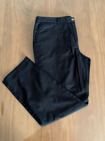 Pantalon noir en lin Cyrillus Taille 40 NEUF