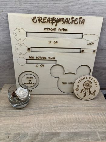 Gabarit attache tétine