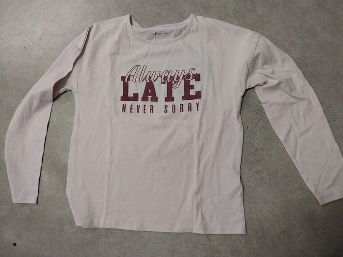 haut tee shirt manches longues fille 10 ans