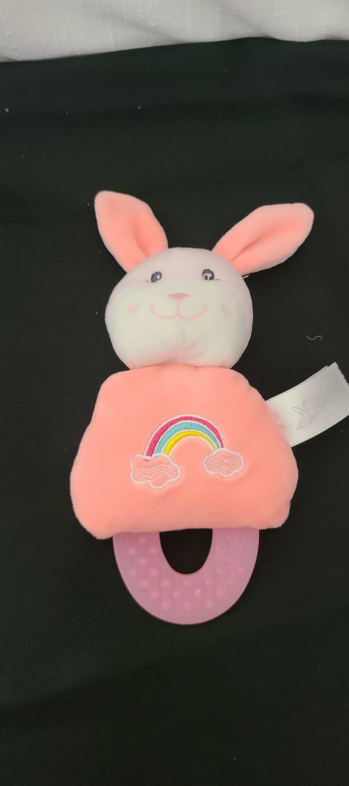 Hochet Rainbow lapin - 15 cm